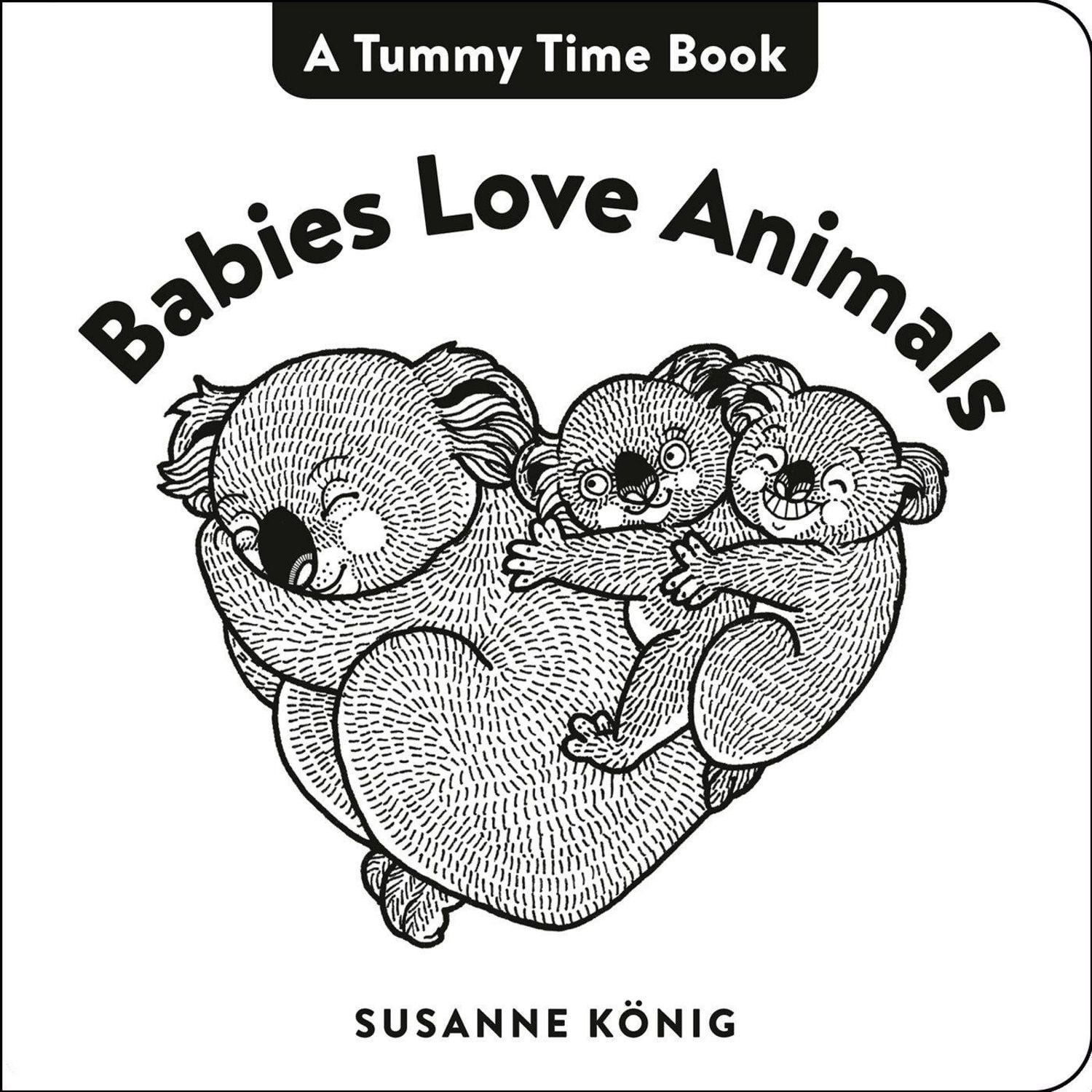 Babies Love Animals / Susanne König, High Contrast Black-and-White Art Throughout