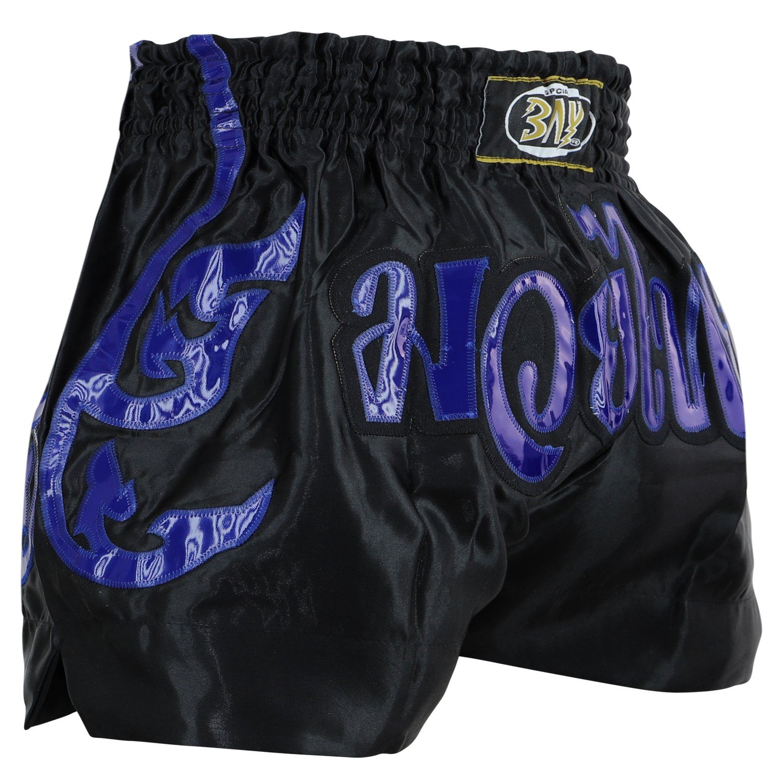 BAY-Sports Sporthose Muay Thai Kick Hose Shorts Thaiboxhose Thaiboxen MMA kurz Kickboxen (traditional und aufwendig verarbeitet, Laser Cut Serie) Laser Cut Serie