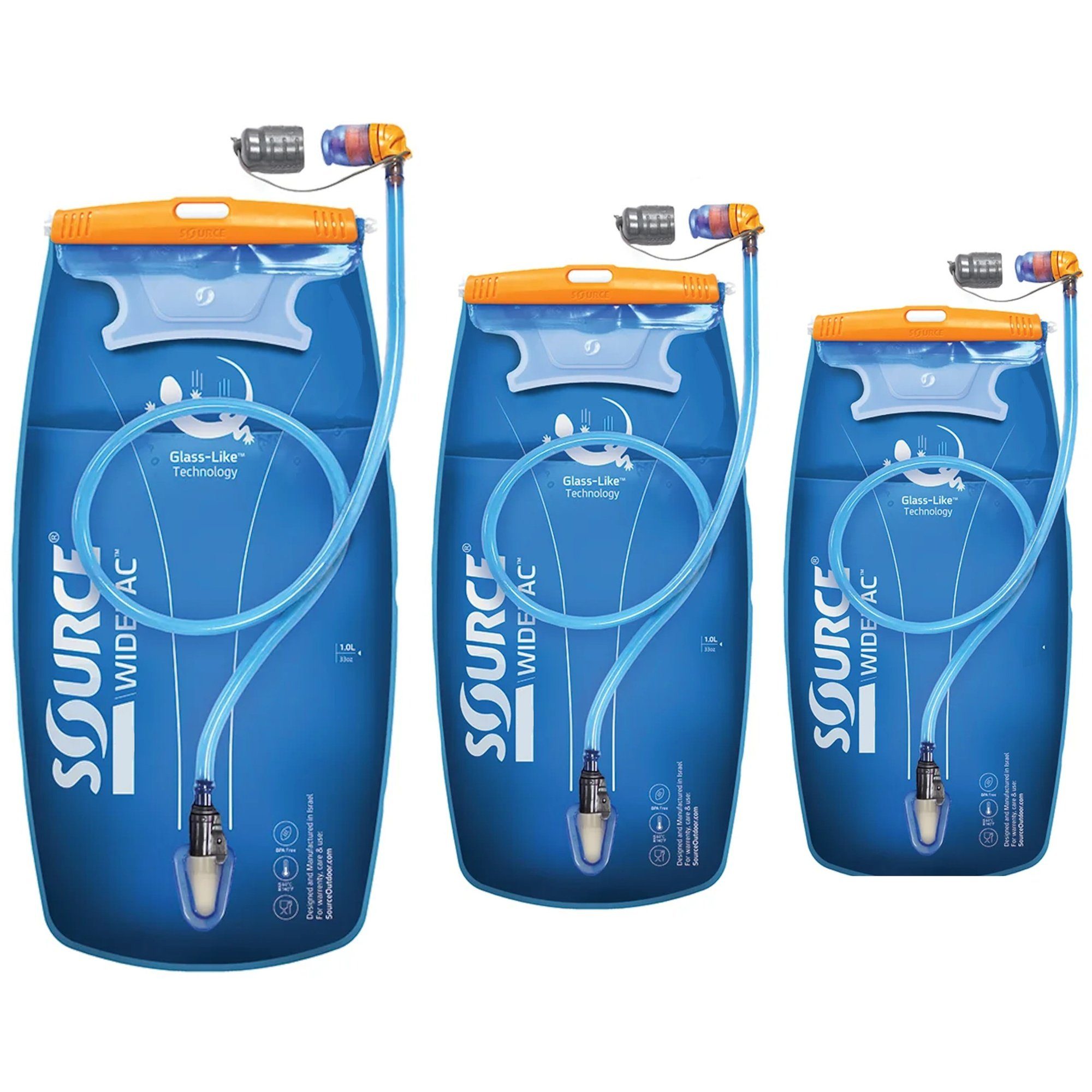 Source Trinkblase Widepac alpine blue Trinksystem für Rucksäcke