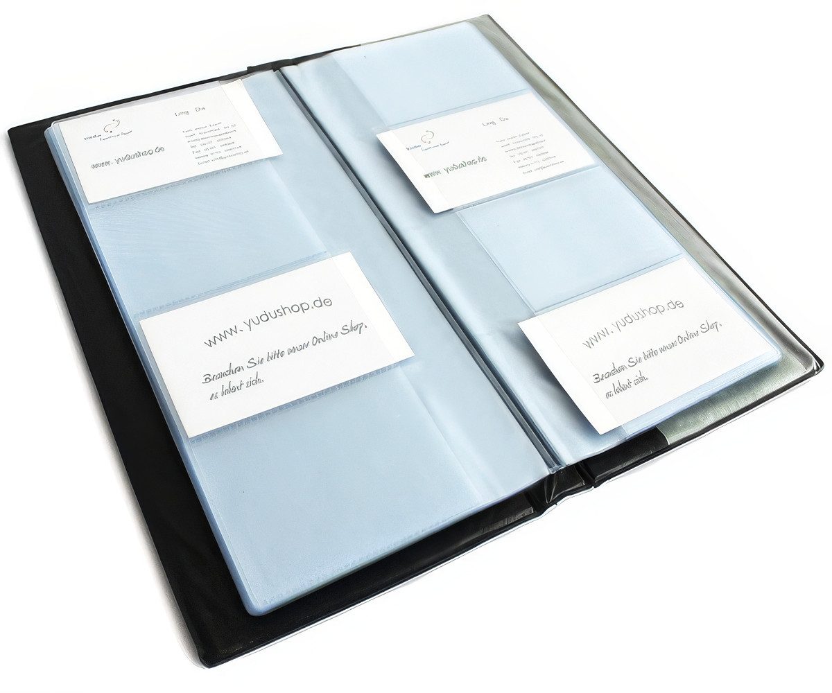 Yudu Visitenkartenhülle Visitenkartenmappe Visitenkartenetui für bis zu 400 Karten