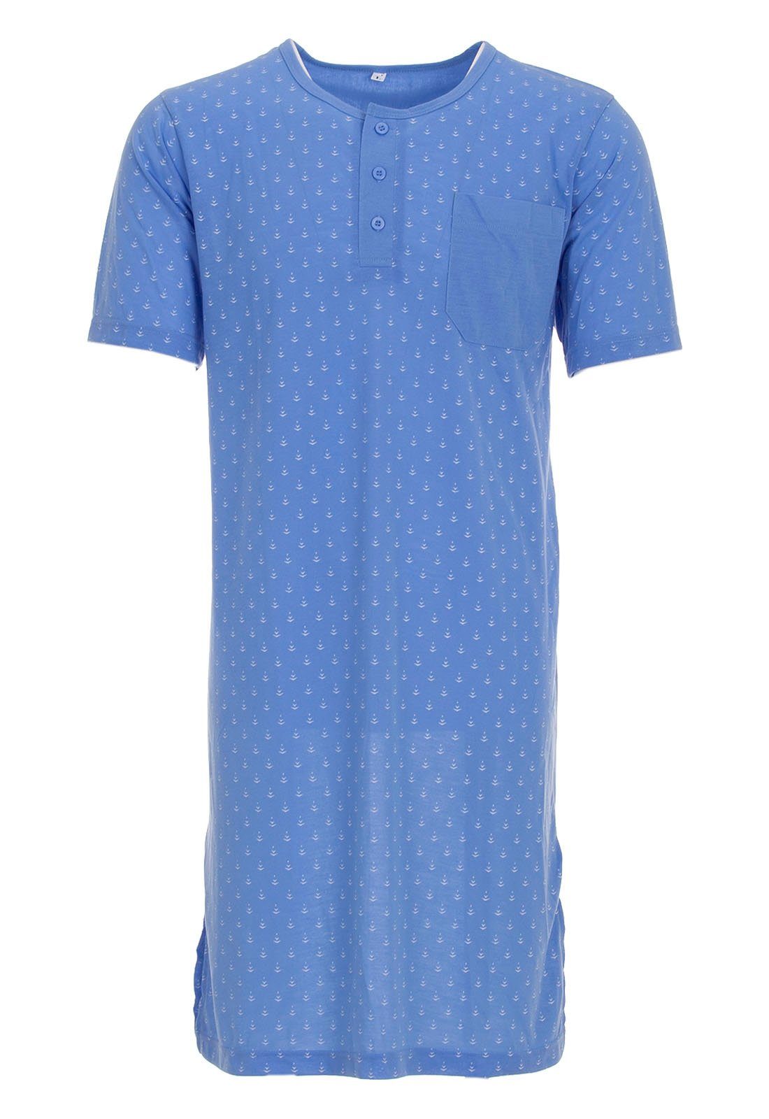 Lucky Nachthemd Nachthemd Kurzarm - Pfeil blau