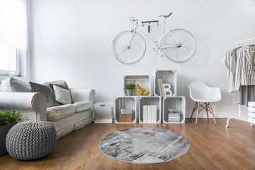 Teppich Luna, Andiamo, rund, Höhe: 7 mm, Kurzflor, modernes Design, ideal im Wohnzimmer & Schlafzimmer