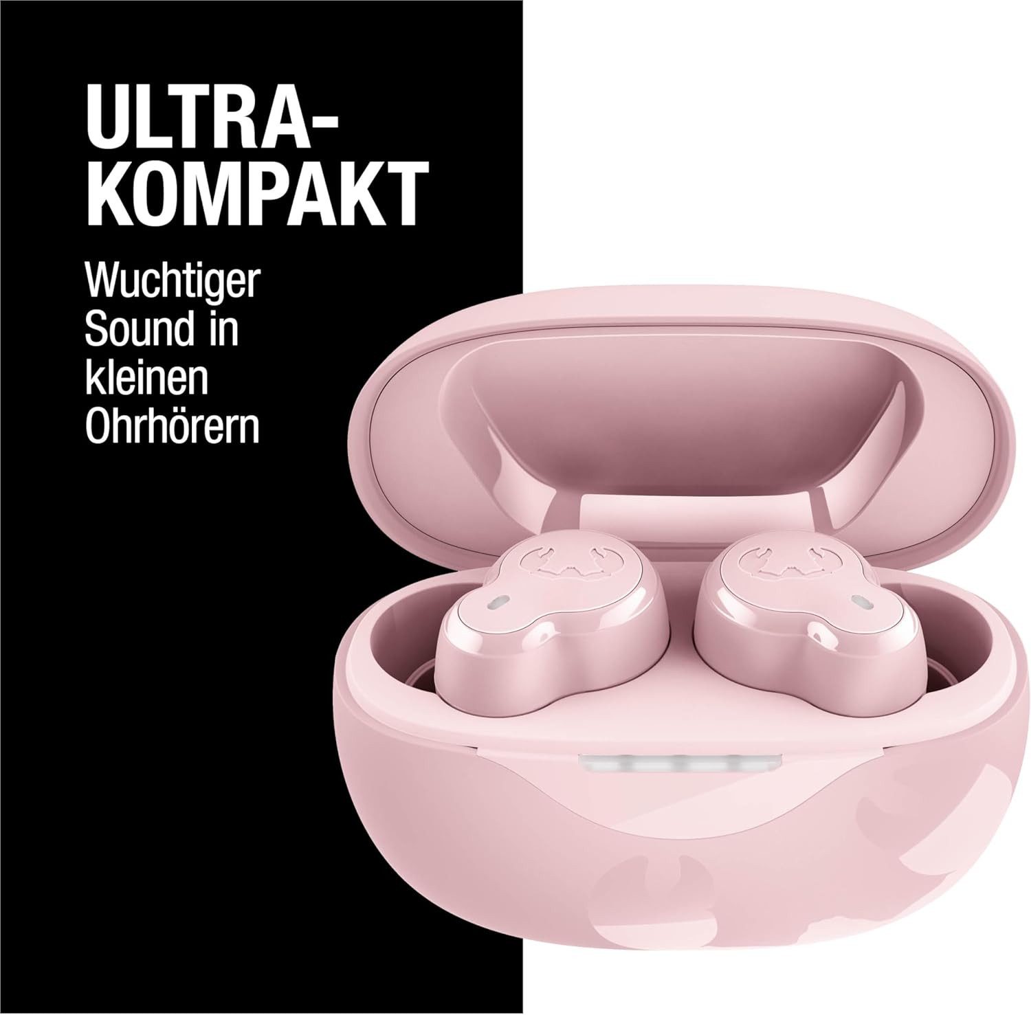 Fresh 'n Rebel True Wireless Kopfhörer mit 30h Laufzeit & klaren Anrufen In-Ear-Kopfhörer (Die lange Akkulaufzeit von bis zu 30 Stunden sorgt für unterbrechungsfreien Musikgenuss im Alltag., Kompakte Stereo Headphones mit Ladecase, stabiler Verbindung & Komfort)