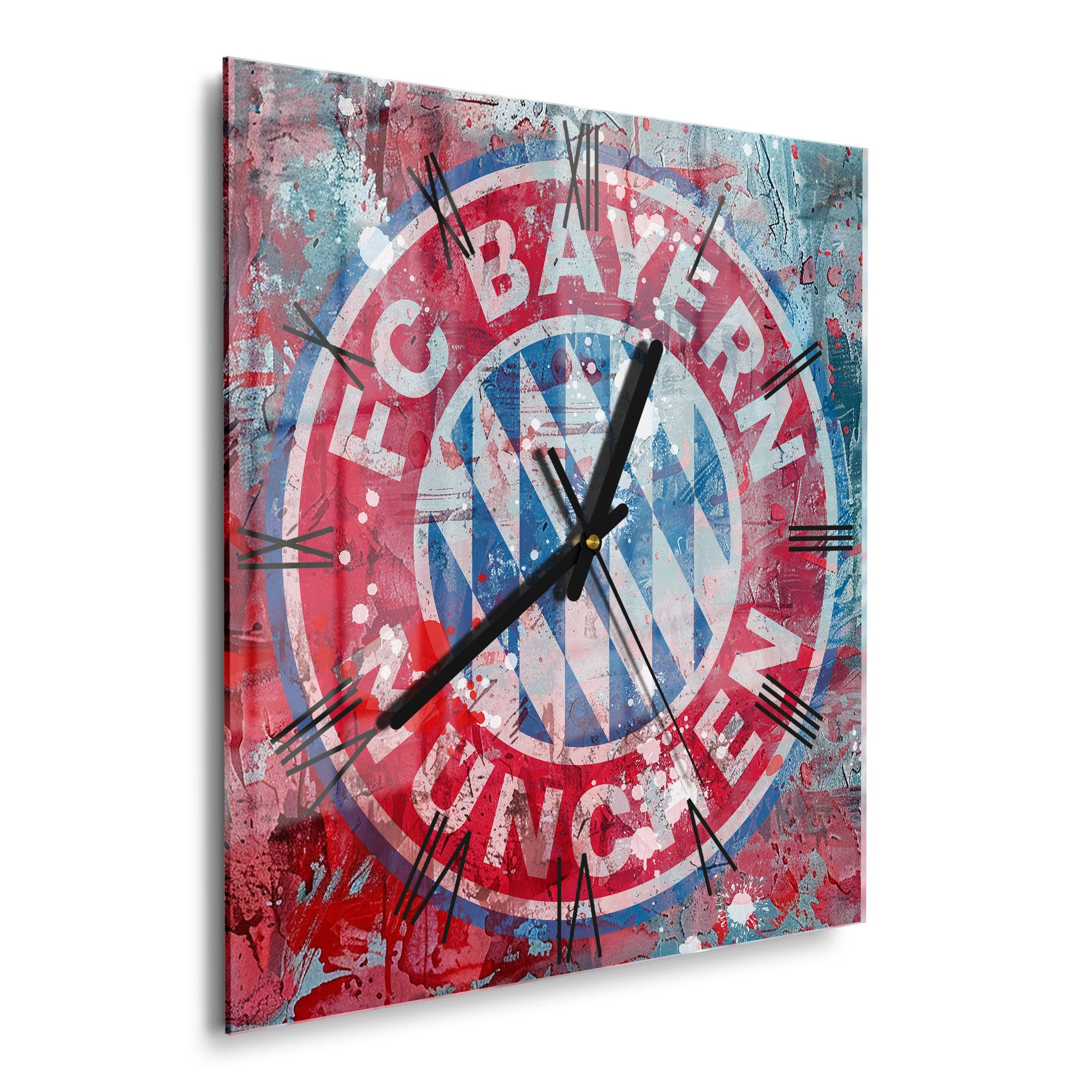 DEQORI Wanduhr 'Wappen FC Bayern München' günstig online kaufen