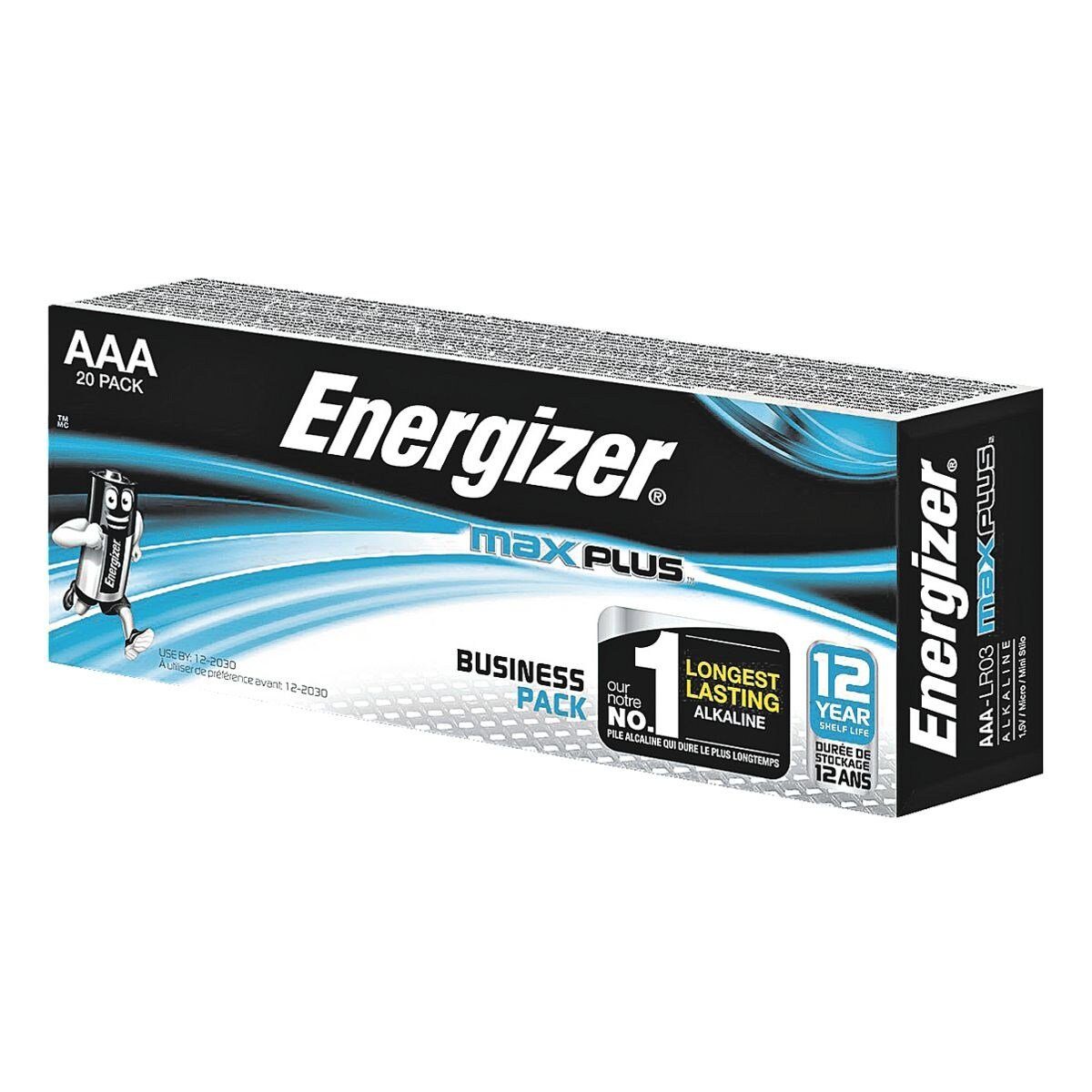 Energizer Max Plus Batterie, (20 St), AAA, mit Auslaufschutz (2 Jahre)