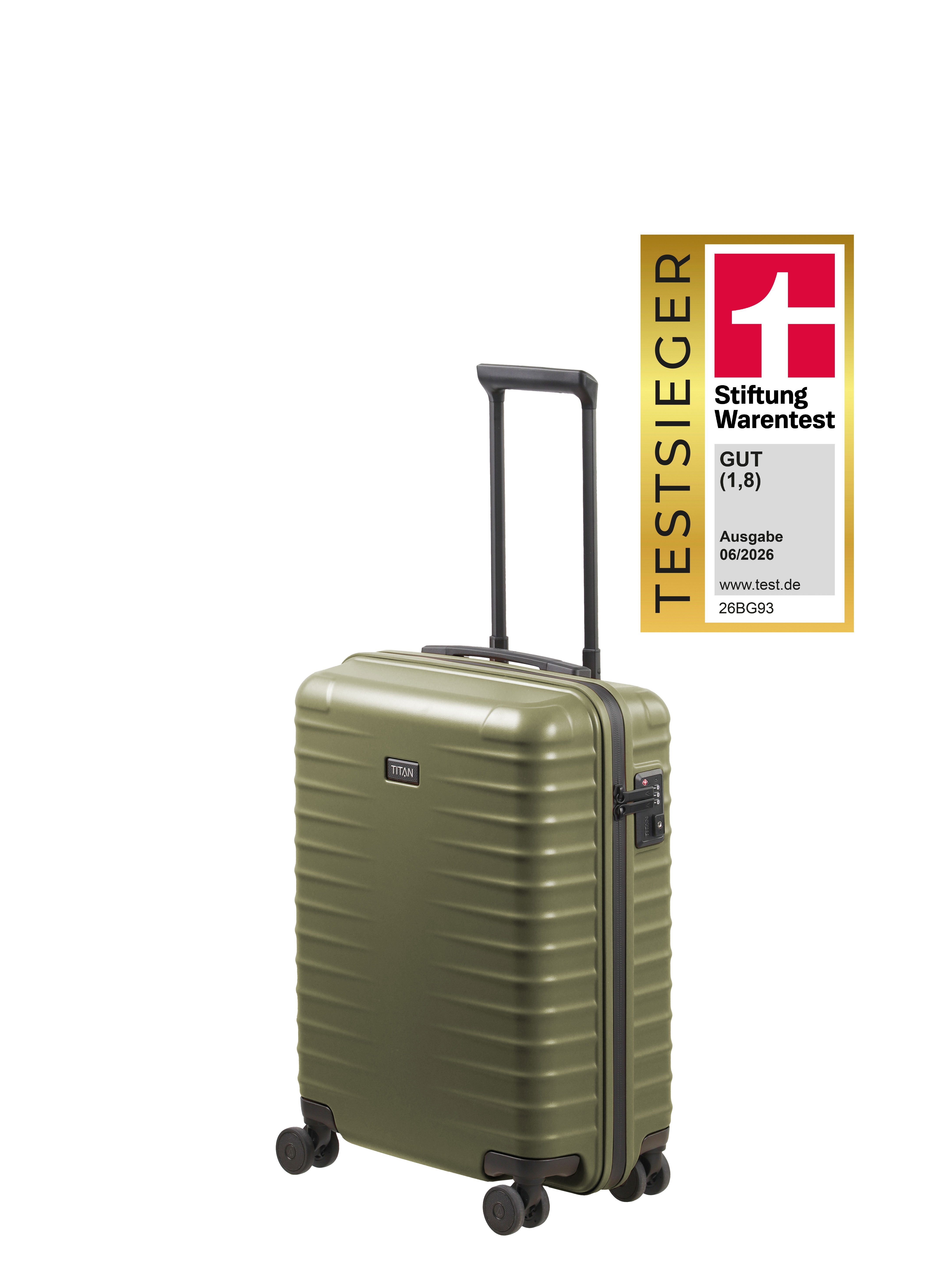 TITAN - Made in Germany Trolley UPGRADE Koffer Hartschale, 4 Rollen, mit kratzresistenter Oberfläche und cleverer Innenaufteilung