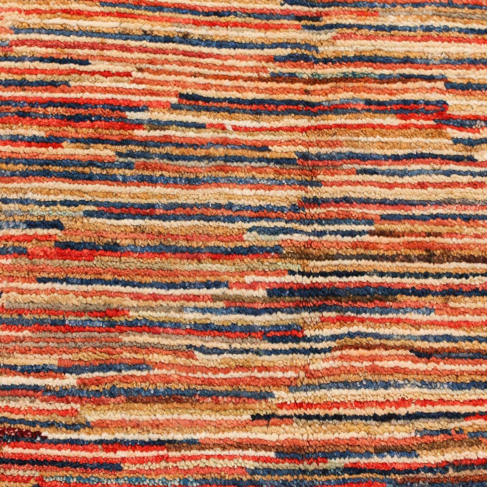 x 185 mm, rechteckig, Wollteppich Höhe: Multicolore Handgeknüpft Streifen cm, 116 morgenland, 8