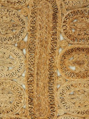 Sisalteppich Juteteppich Liam, carpetfine, rechteckig, Höhe: 13 mm, natürliches Pflanzenmaterial von Hand gewebt, Boho Style