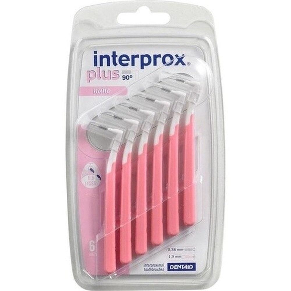 Interprox Interdentalbürsten INTERPROX plus nano rosa Interdentalbürste 6St