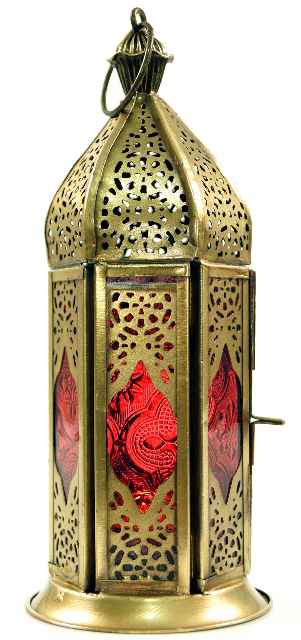 Guru-Shop Kerzenlaterne Orientalische Metall/Glas Laterne in.. günstig online kaufen