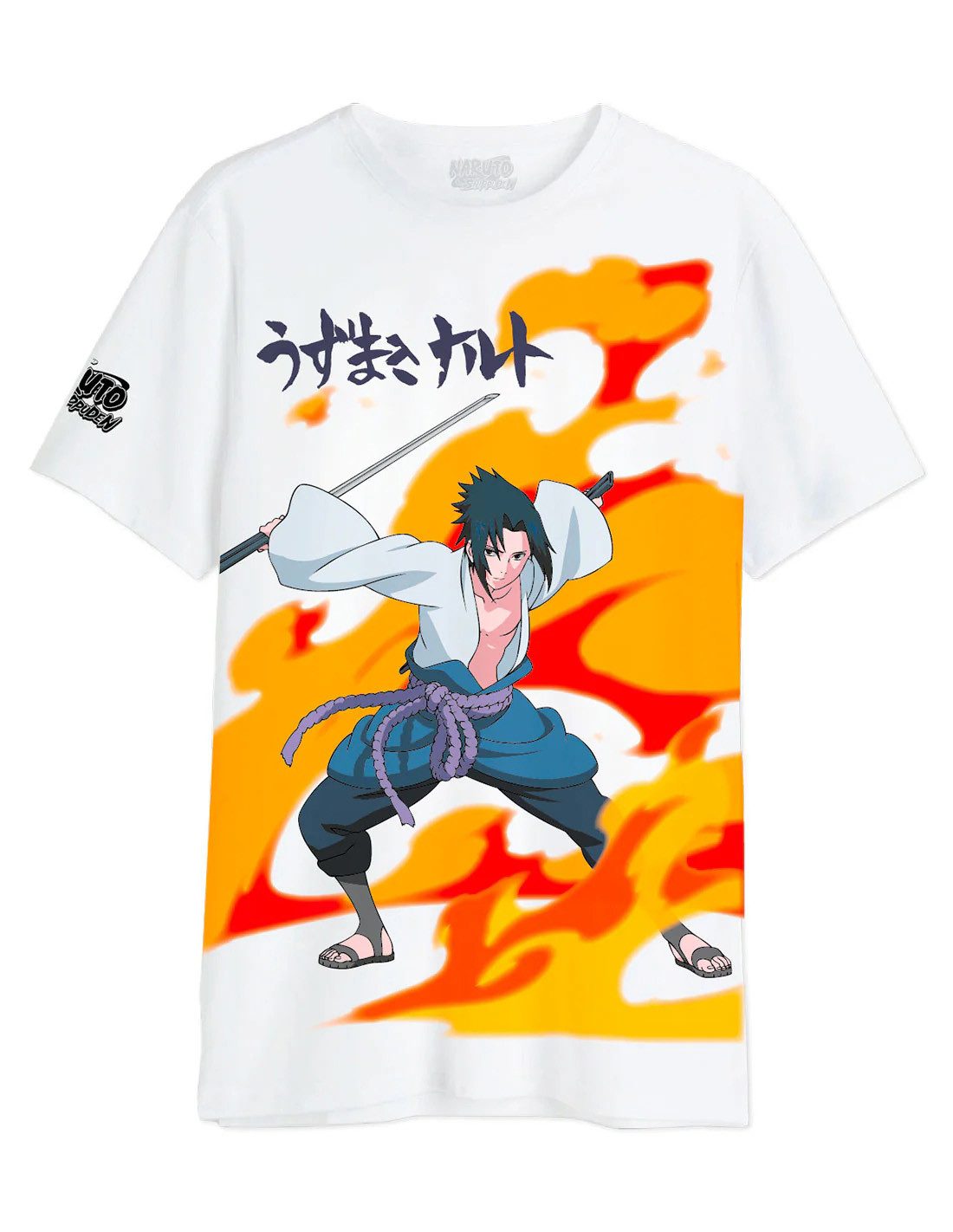 Naruto T-Shirt Sasuke Flames