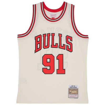 Mitchell & Ness Basketballtrikot Swingman Jersey Chicago Bulls OFFWHITE Dennis Rodm