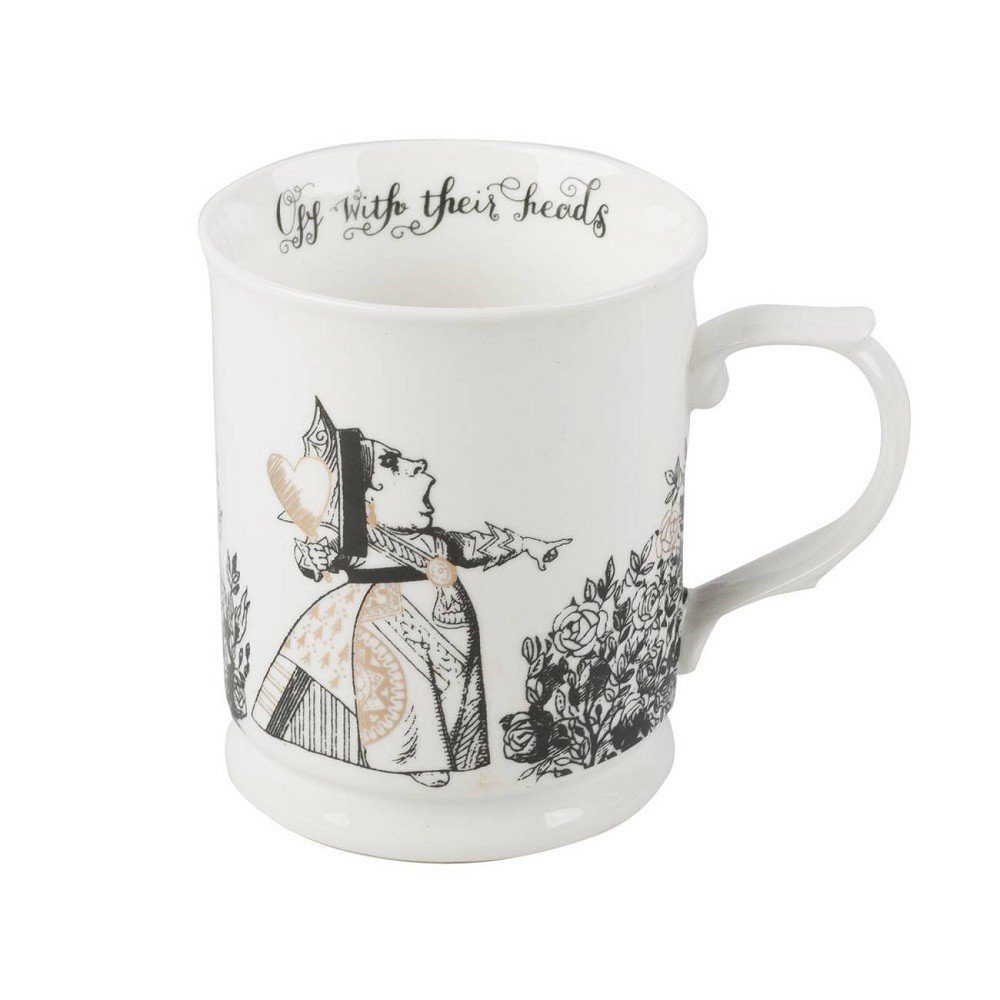 Creative Tops Tasse Alice in Wonderland, Porzellan, Weiß L:12cm H:10.2cm D:8.5cm Porzellan