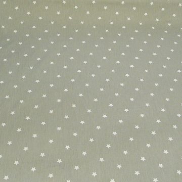 Prestigious Textiles Stoff Baumwollstoff Twinkle Sterne grau weiß Stoff Gardinenstoff Dekostoff