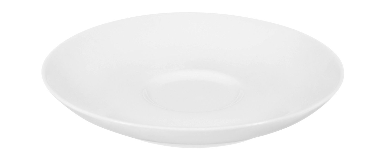 Seltmann Weiden Untertasse Liberty weiss uni Espressountertasse 12 cm, Untertasse weiss