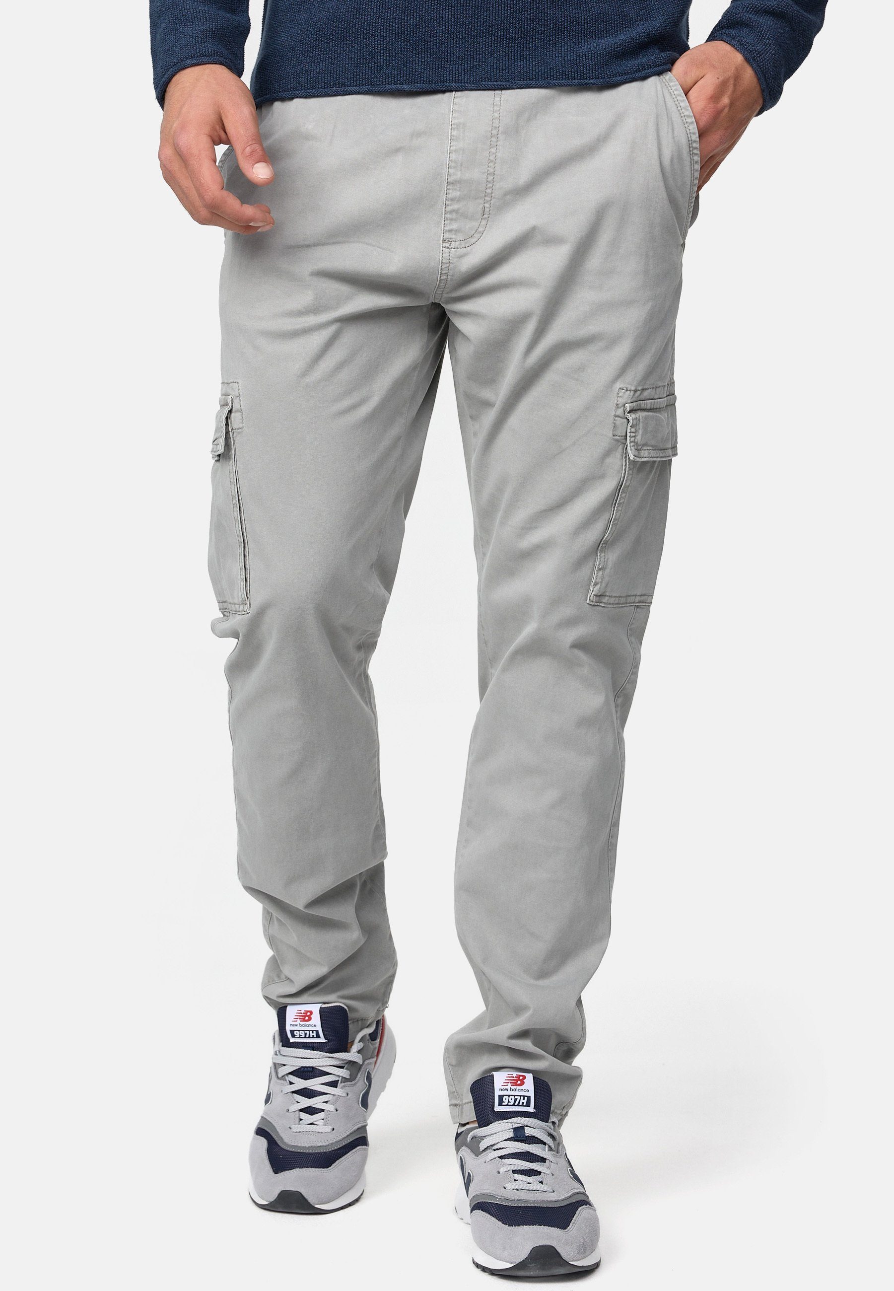 Indicode Grey Broadwick Lt Cargohose