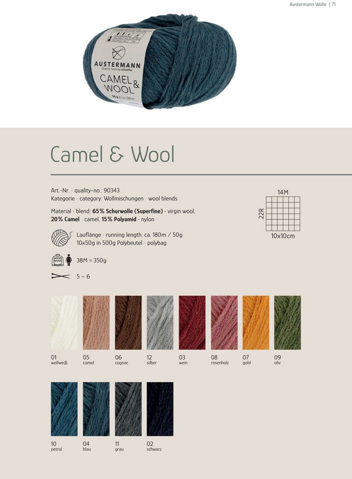 Thumbnail - Austermann Garn Austermann Camel & Wool Häkelwolle, 180,00 m, wärmend, hochwertig