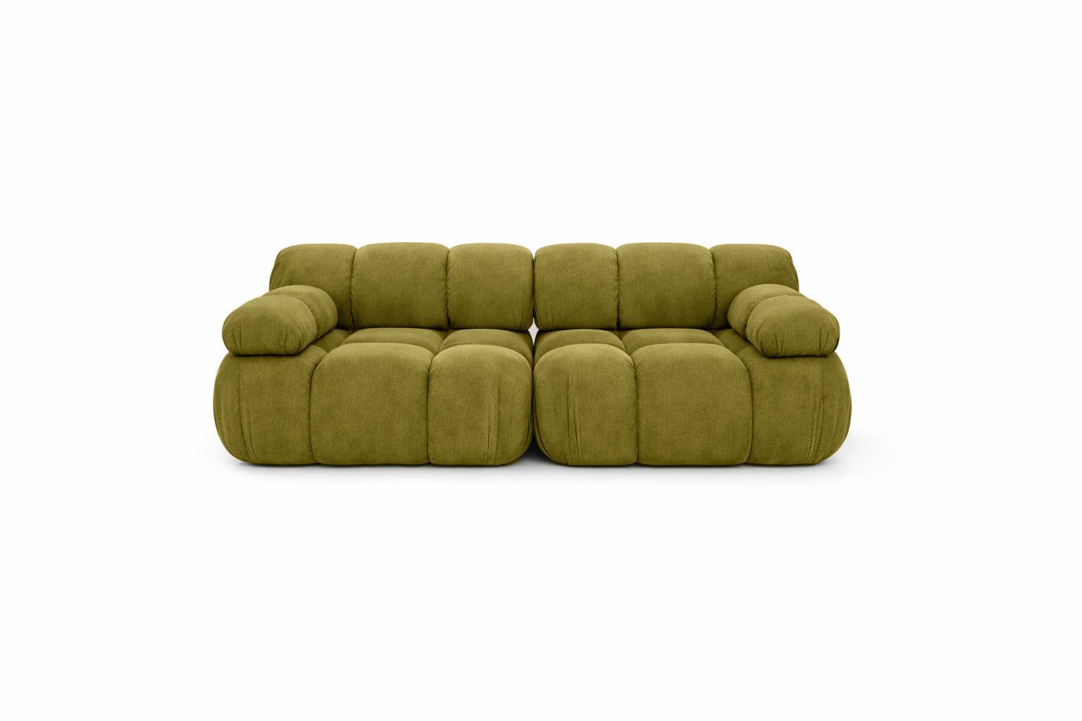 Kaiser Möbel Sofa 2-Sitzer modular für Wohnzimmer, Samtstoff Salvador, Selia, 2-Sitzer, modular kombinierbar,modernes Design,hochwertiger Veloursstoff
