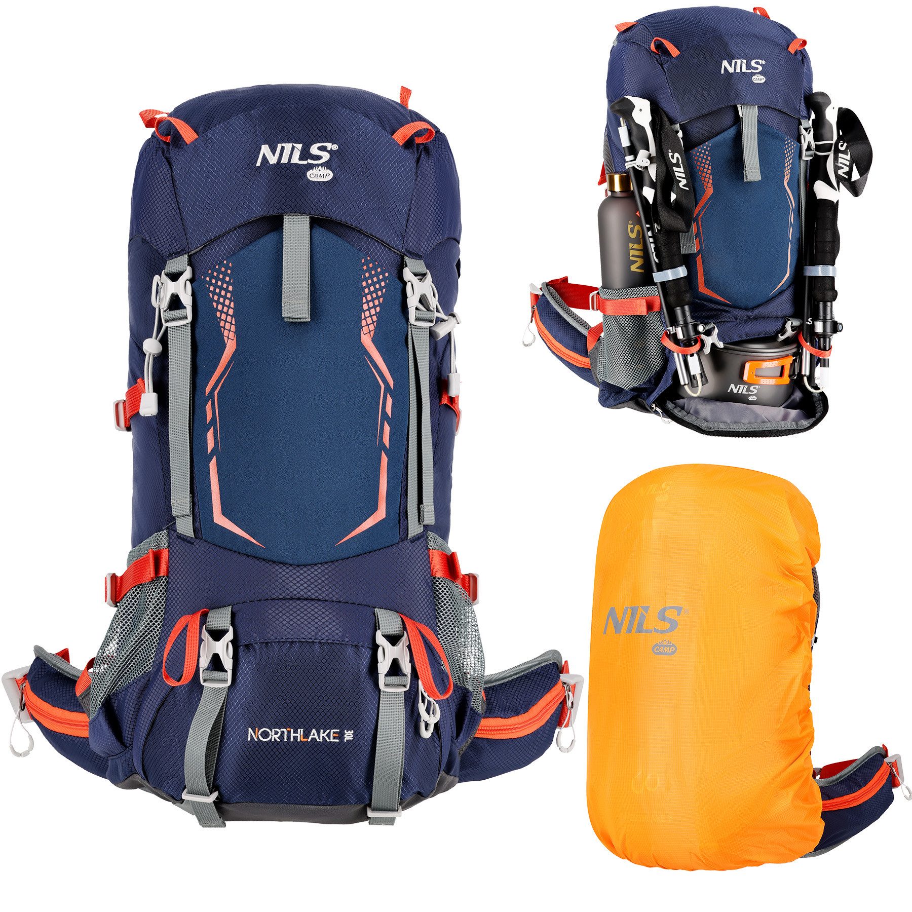 NILS CAMP Trekkingrucksack Wanderrucksack "Northlake" Outdoor Rucksack 30L+ günstig online kaufen