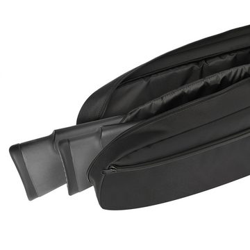 Granori Sporttasche für 2 Langwaffen / Gewehre – Doppelfutteral, Gewehrtasche 130 cm (mit Außentaschen, Tragegriff und verstellbarem Gurt), dick gepolstert, abschließbar und robust