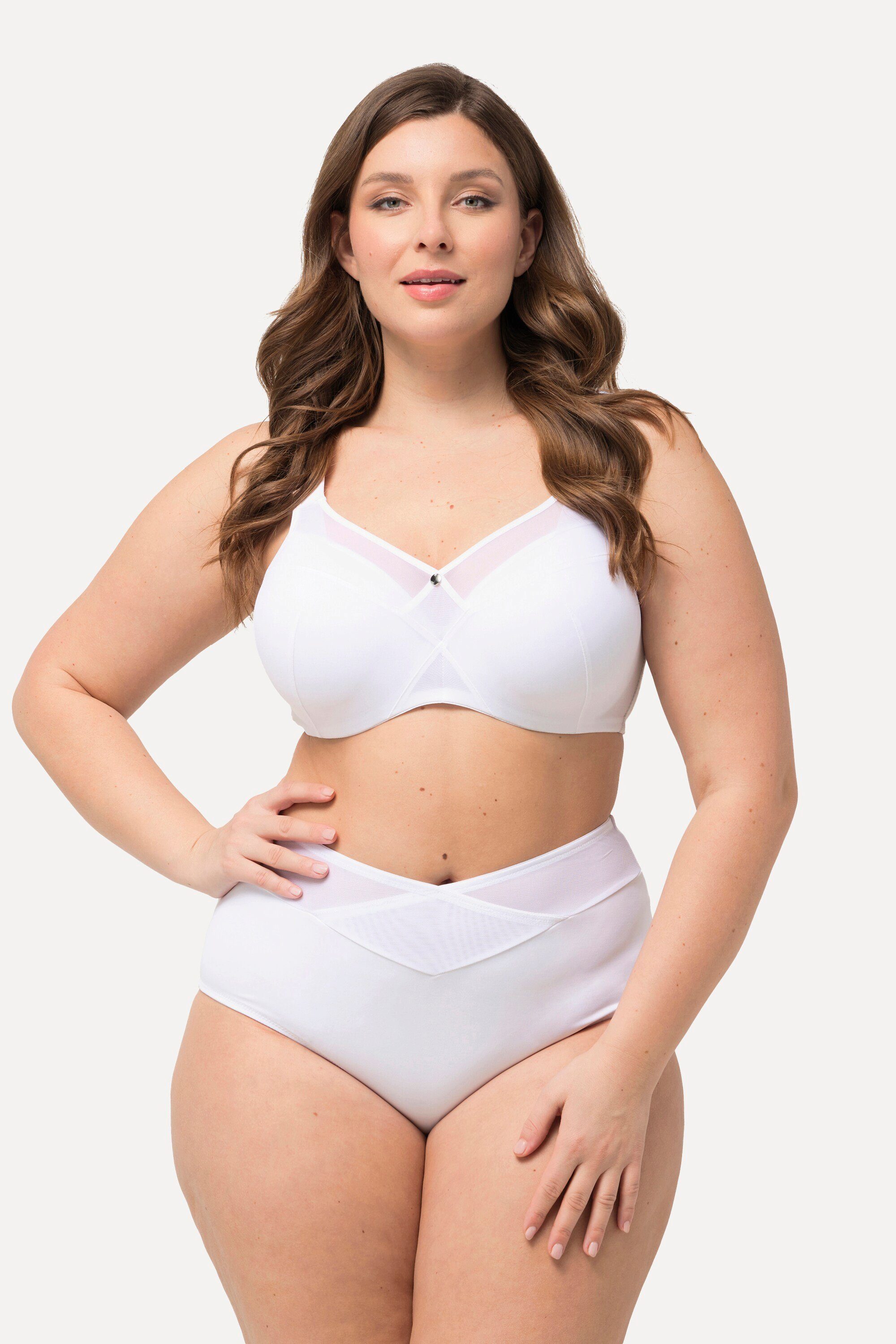 Ulla Popken Miederhose Shaping-Maxislip breiter Meshbund High Waist günstig online kaufen