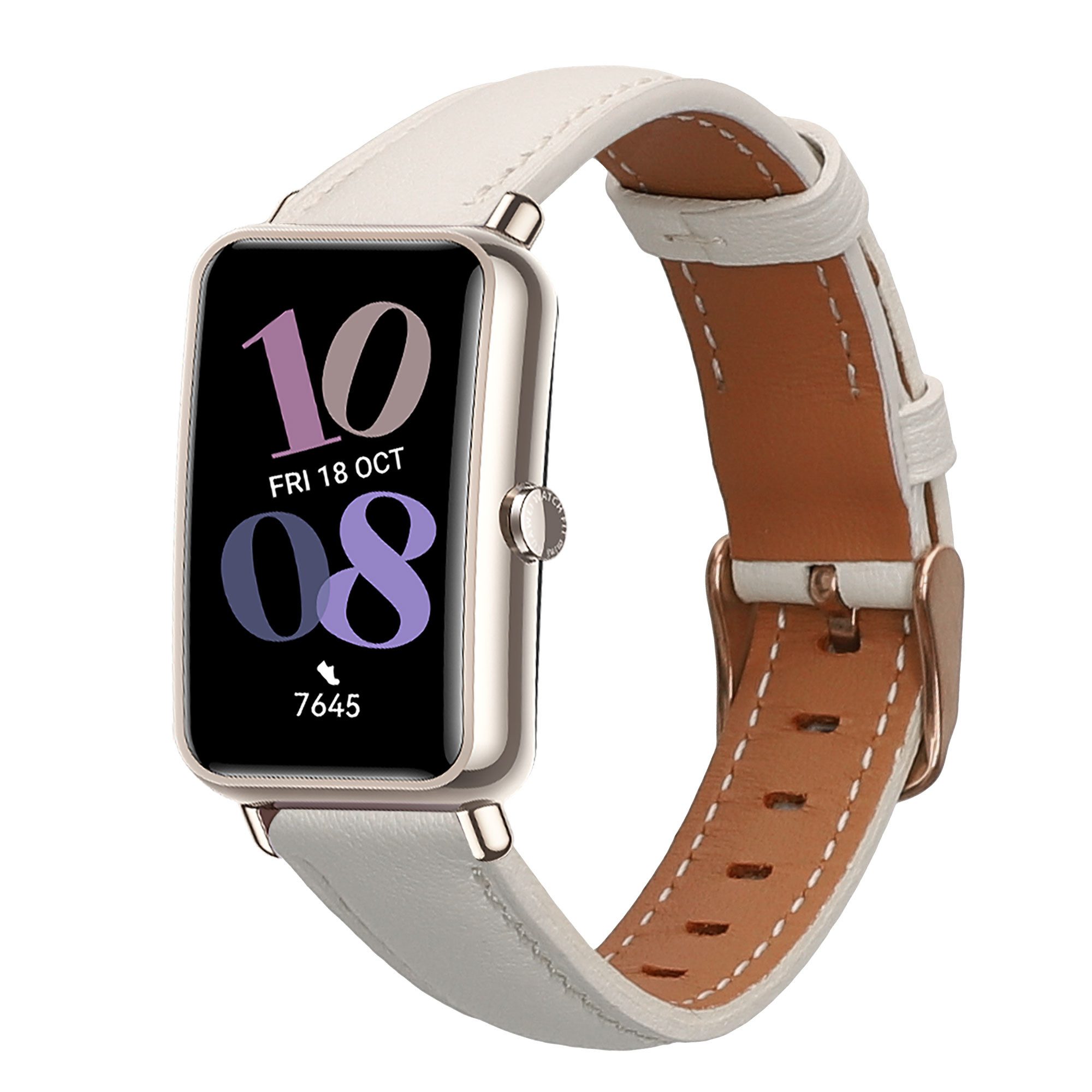 kwmobile Echtleder Armband für Huawei Watch Fit mini Smartwatch, 1-tlg., Ersatzarmband für Fitnesstracker - Wechselarmband Smartwatch