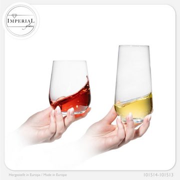 IMPERIAL glass Glas Trinkgläser 450ml & 520ml, Glas, Getränkeglas Wassergläser Saftgläser Whiskeyglas Longdrinkgläser