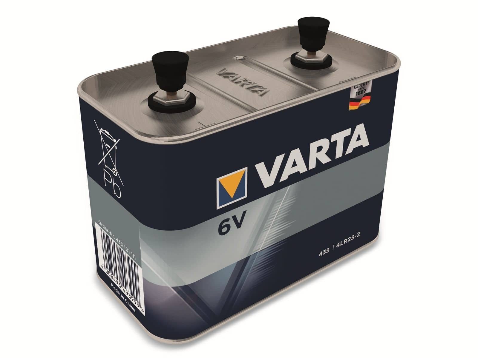 Batterie 35.000mAh Batterie 6V, VARTA 435, Alkaline, VARTA