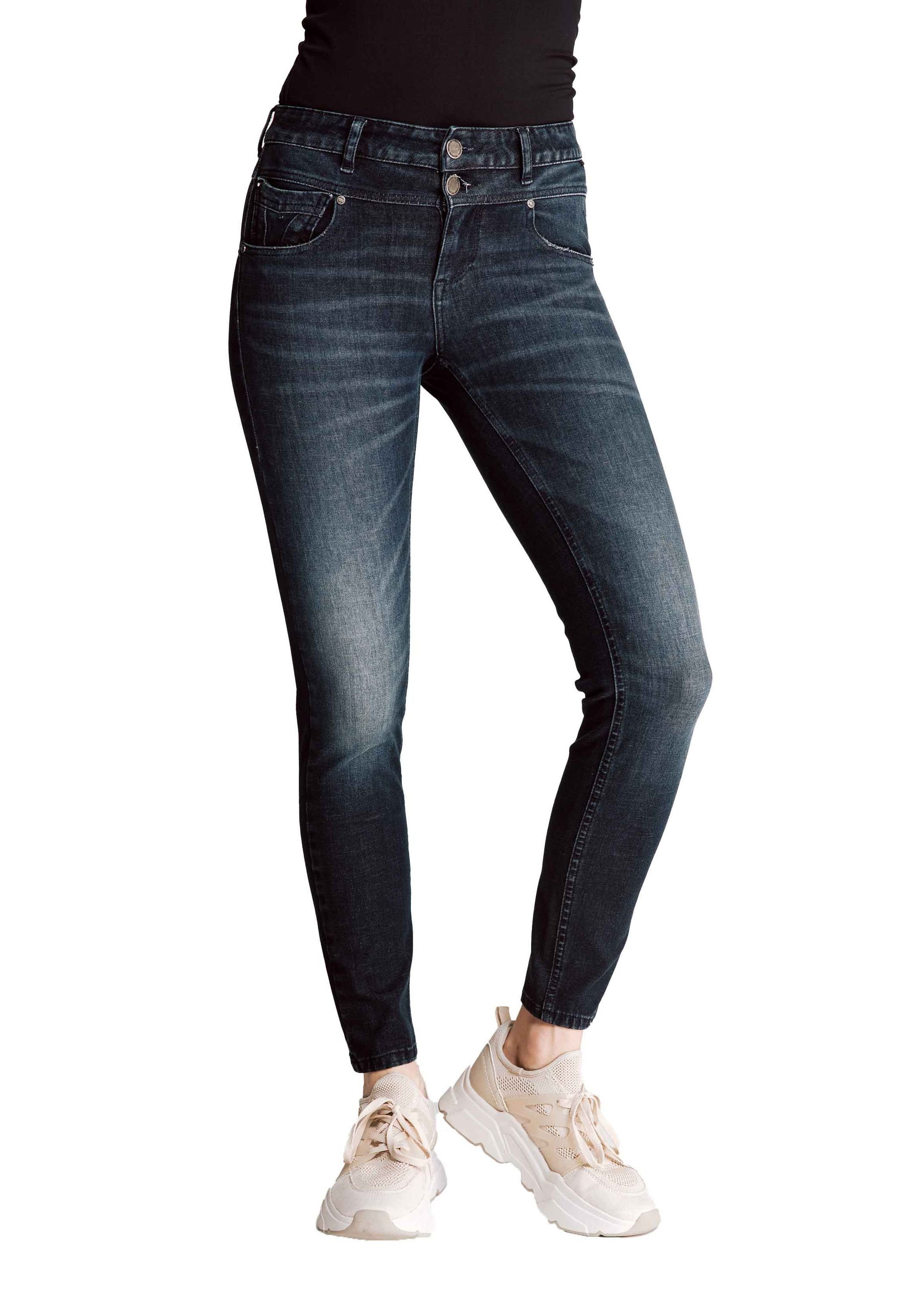 Skinny-fit-Jeans Zhrill angenehmer KELA Tragekomfort Jeans Blue Skinny