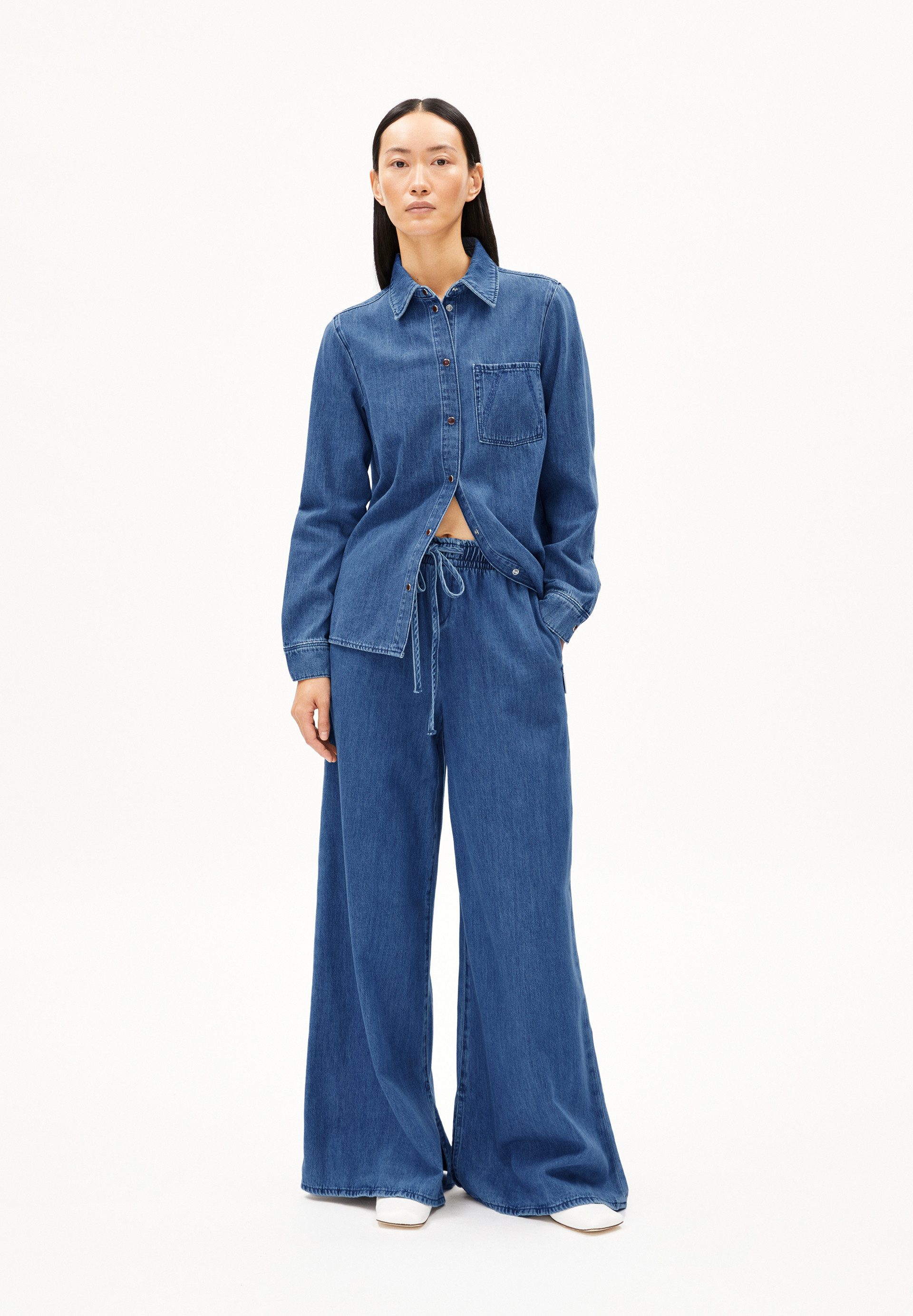 Armedangels Stoffhose KELAANI Denimhose aus Bio-Baumwolle (Mid waist, Loose günstig online kaufen