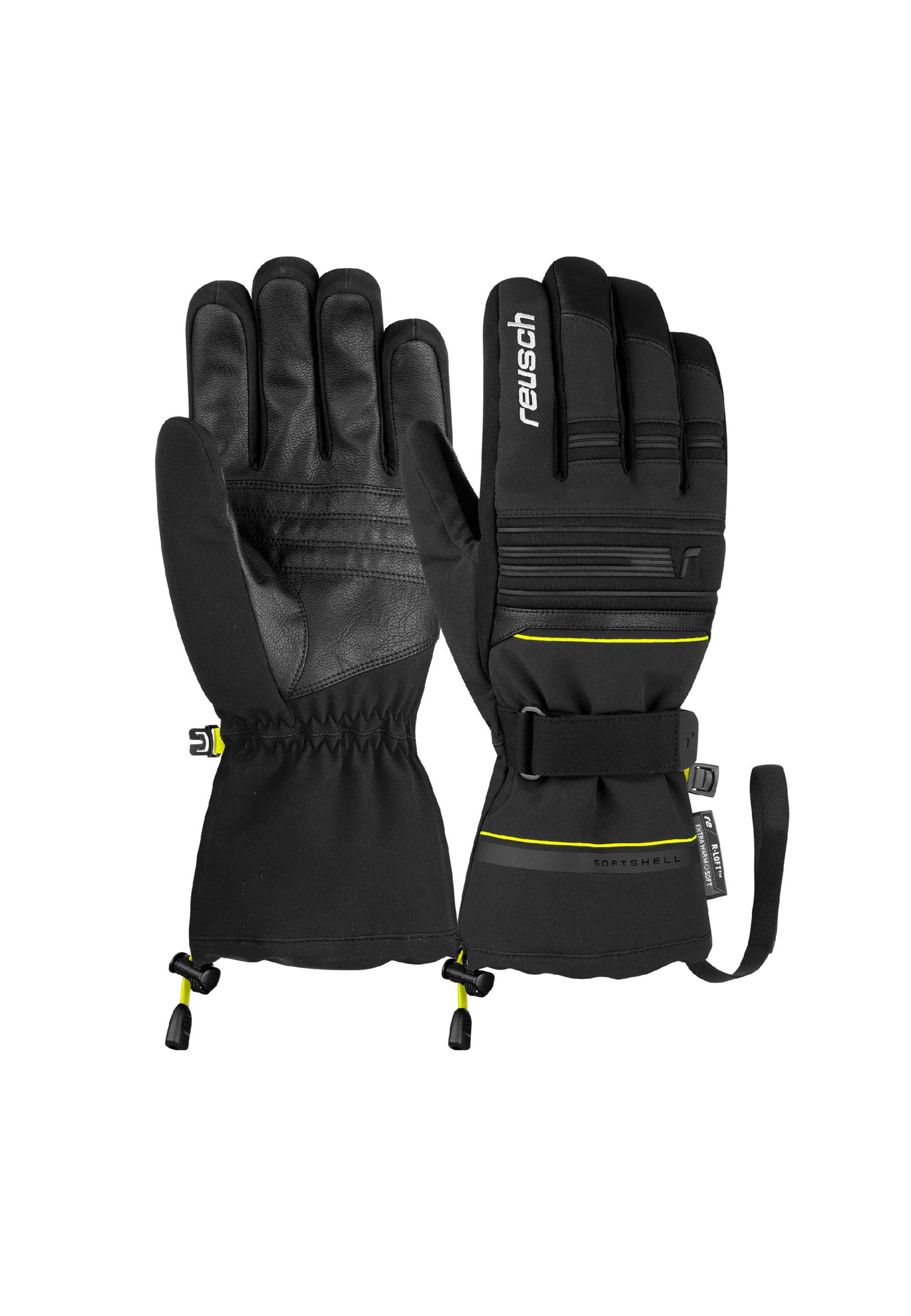 Reusch Skihandschuhe Kondor R-TEX® XT in wasserdichtem und atmungsaktivem Design gelb-schwarz
