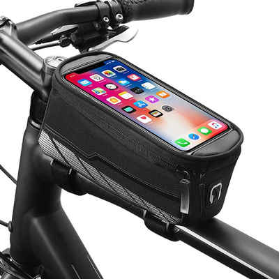 Daskoo Fahrradtasche Rahmentasche MTB Handyhalterung Oberrohrtasche Reflektierenden, Für Handy max. 5,5 Zoll