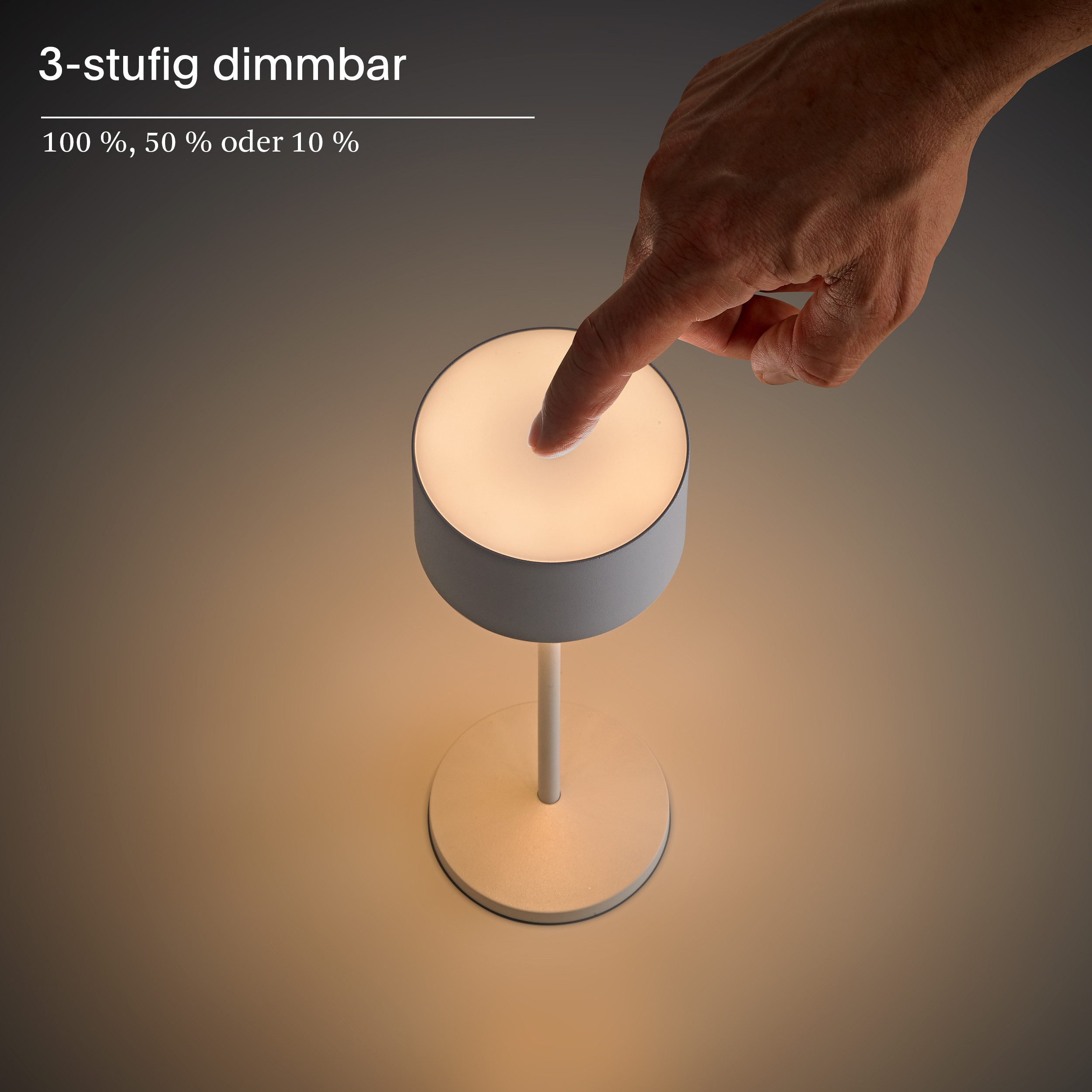 SIGOR LED Tischleuchte, Touch /Remote, LED fest integriert, Warmweiß