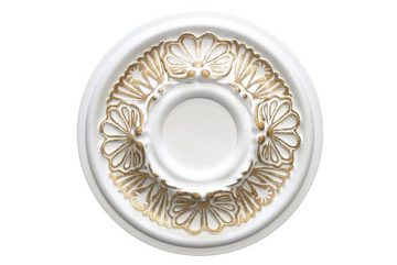 marbet design Wanddekoobjekt R-17 Gold (Stuckrosette aus EPS Styropor, Zierelement, Stuck (gold) Innendekoration Dekor rund)