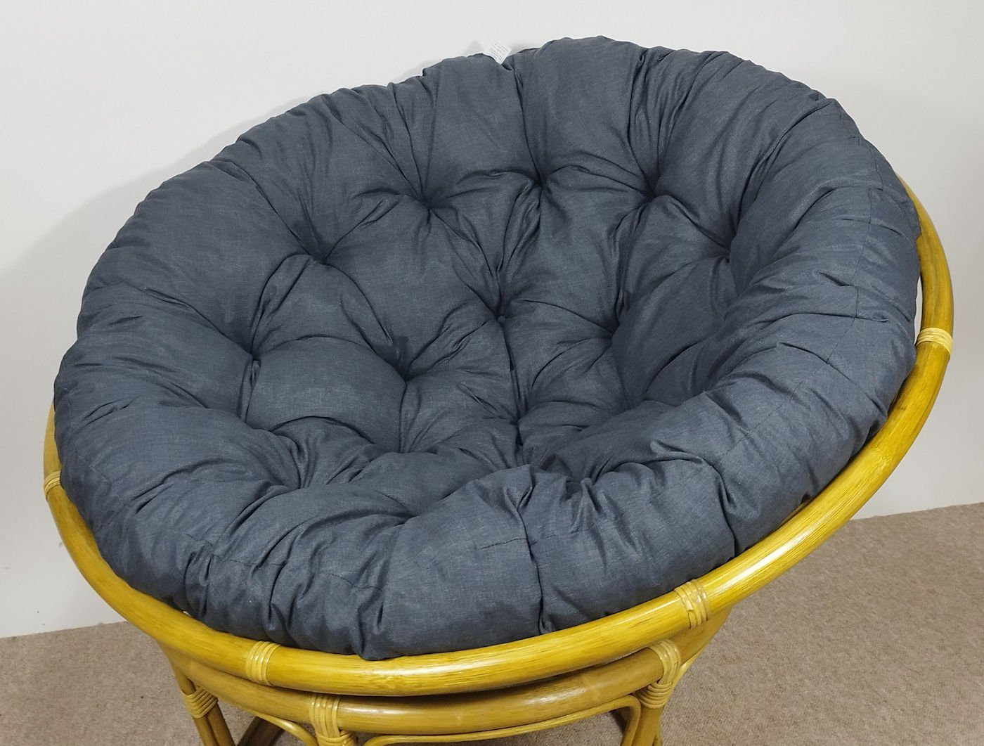 Rattani Sitzkissen Polster Kissen Auflage für Rattan Papasansessel Fb anthr günstig online kaufen