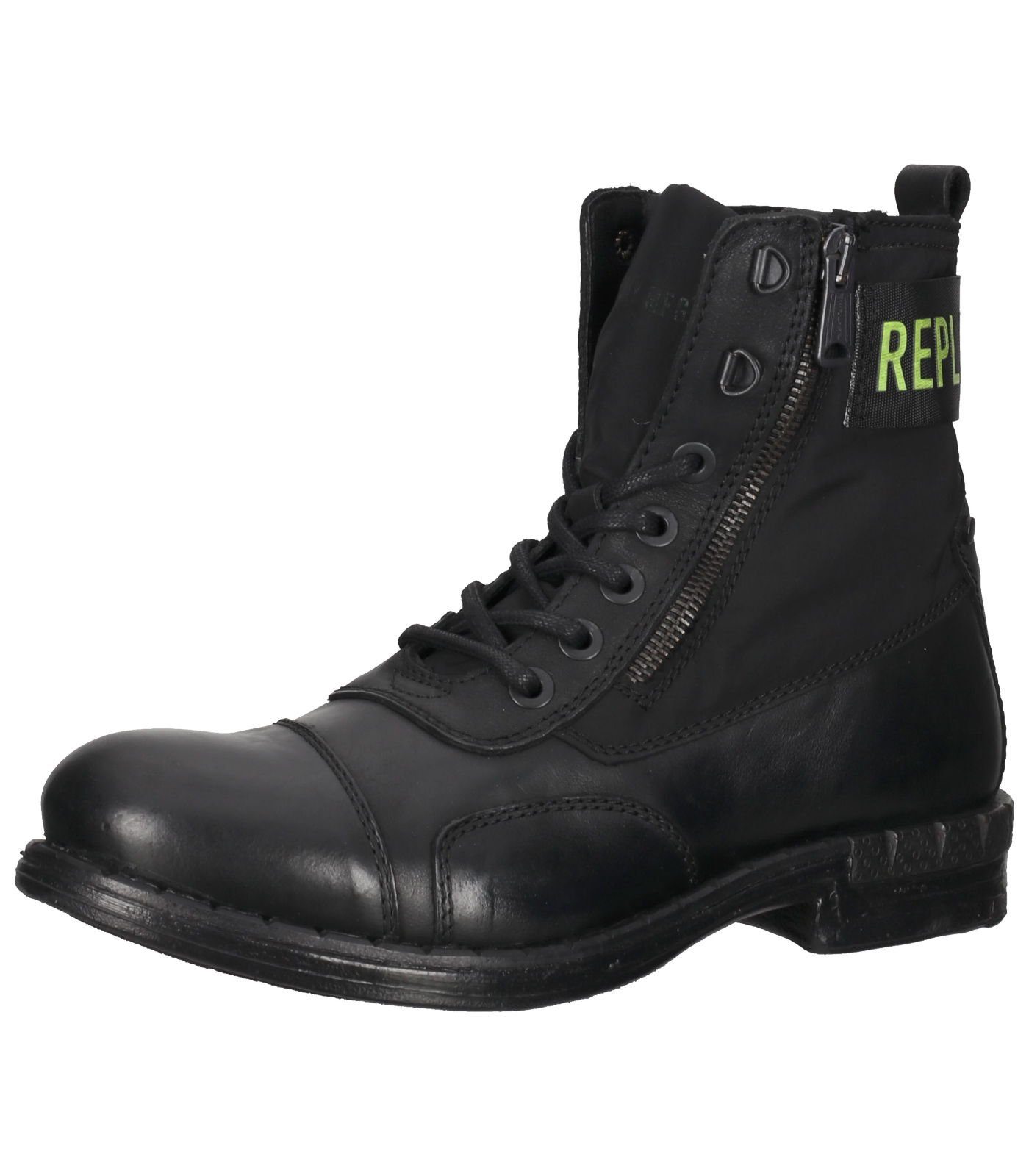 Replay Stiefelette Leder Schnürstiefelette