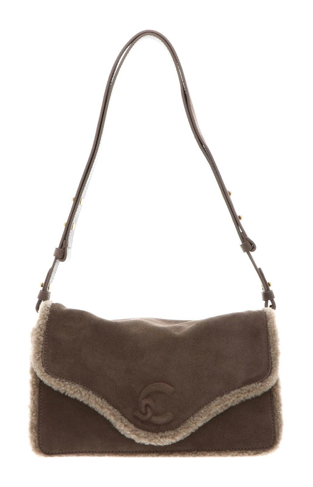 COCCINELLE Schultertasche Shoulder Bag, aus echtem Rindsleder