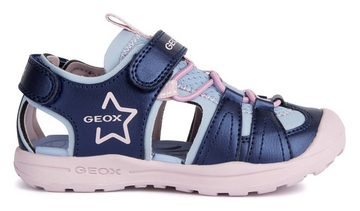 Geox J VANIETT GIRL Sandale, Sommerschuh, Klettschuh, Freizeitsandale, mit zusätzlichem Gummizug