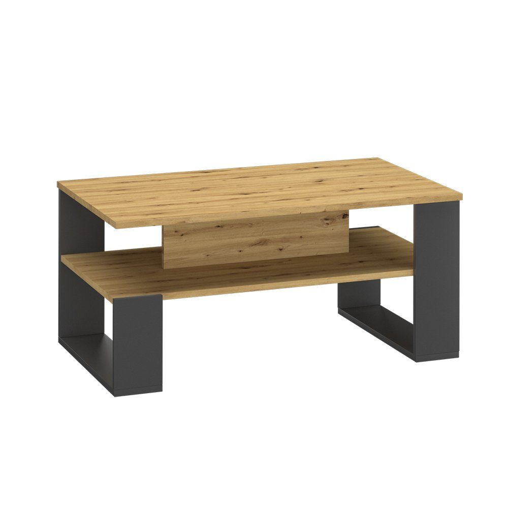 Vicco Couchtisch Nemo, Anthrazit/Artisan-Eiche, 90 x günstig online kaufen