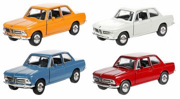 Welly Modellauto BMW 2002 ti Modellauto aus Metall 11,5cm Modell Auto 44 (Blau), Autospielzeug Spielzeug Geschenk Kinder