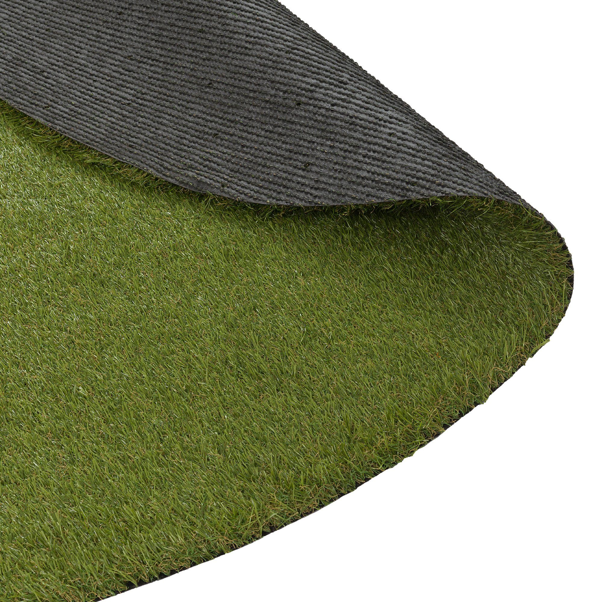 Snapstyle Rasenteppich Luxus Kunstrasen Rasenteppich Chelsea Rund, Rund, Höhe: 30 mm