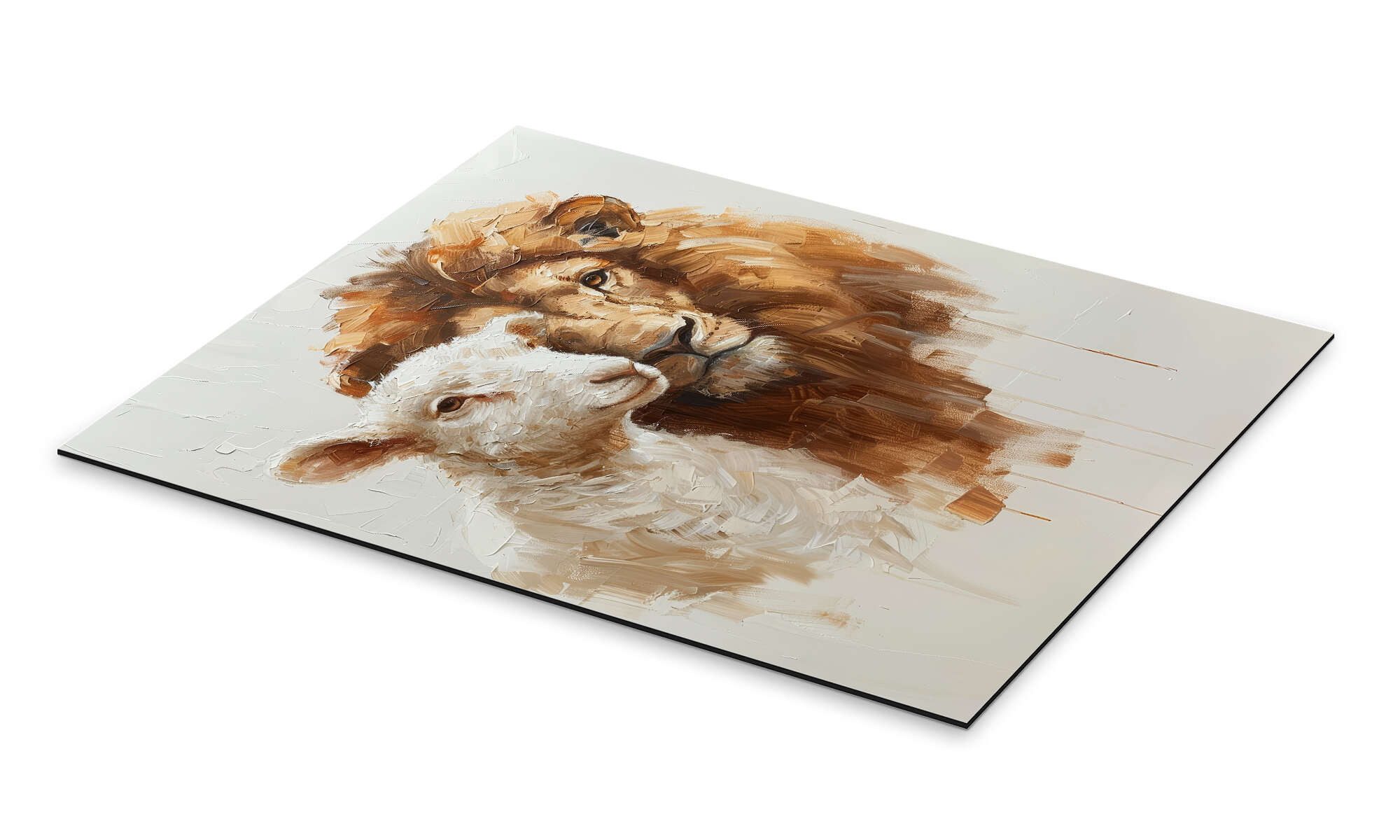 Posterlounge Wandbild Löwe und Lamm, DejaReve, günstig online kaufen