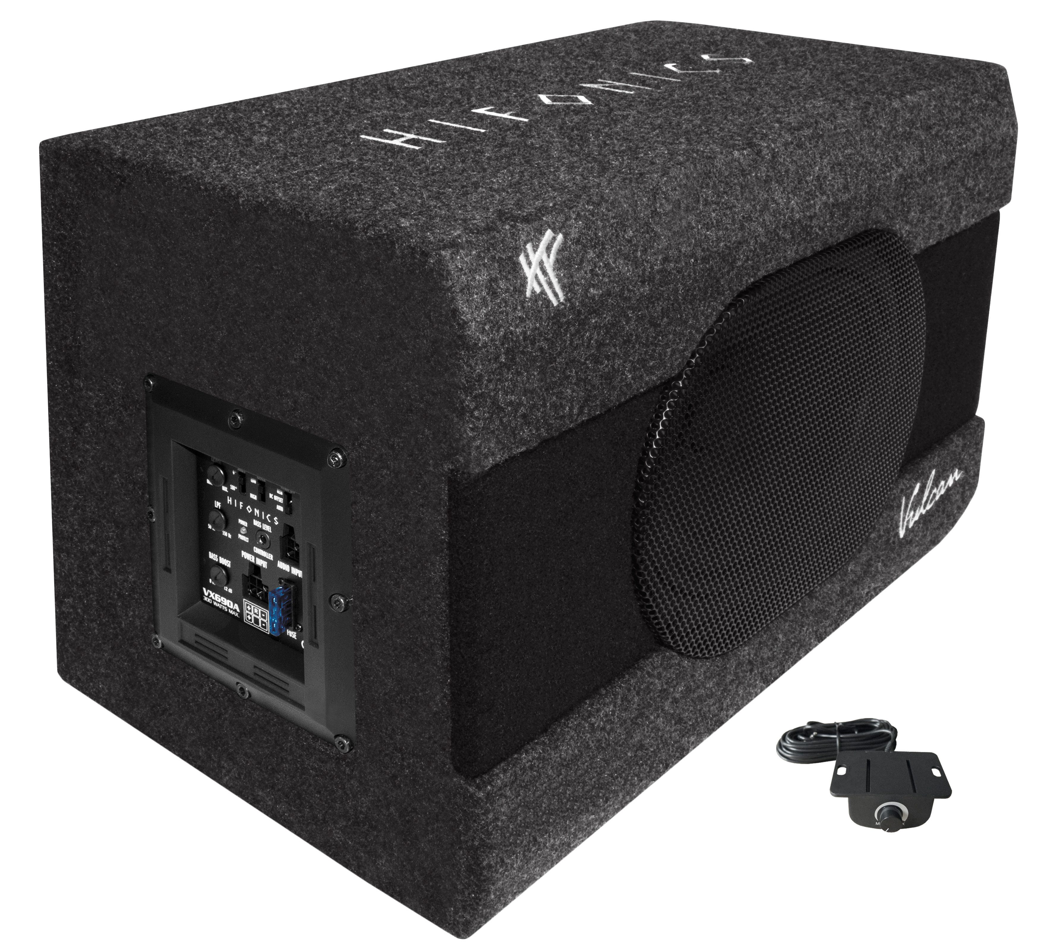 Hifonics Aktiv Bassreflex Gehäuse-Sub VX-690A Auto-Subwoofer (150 W)