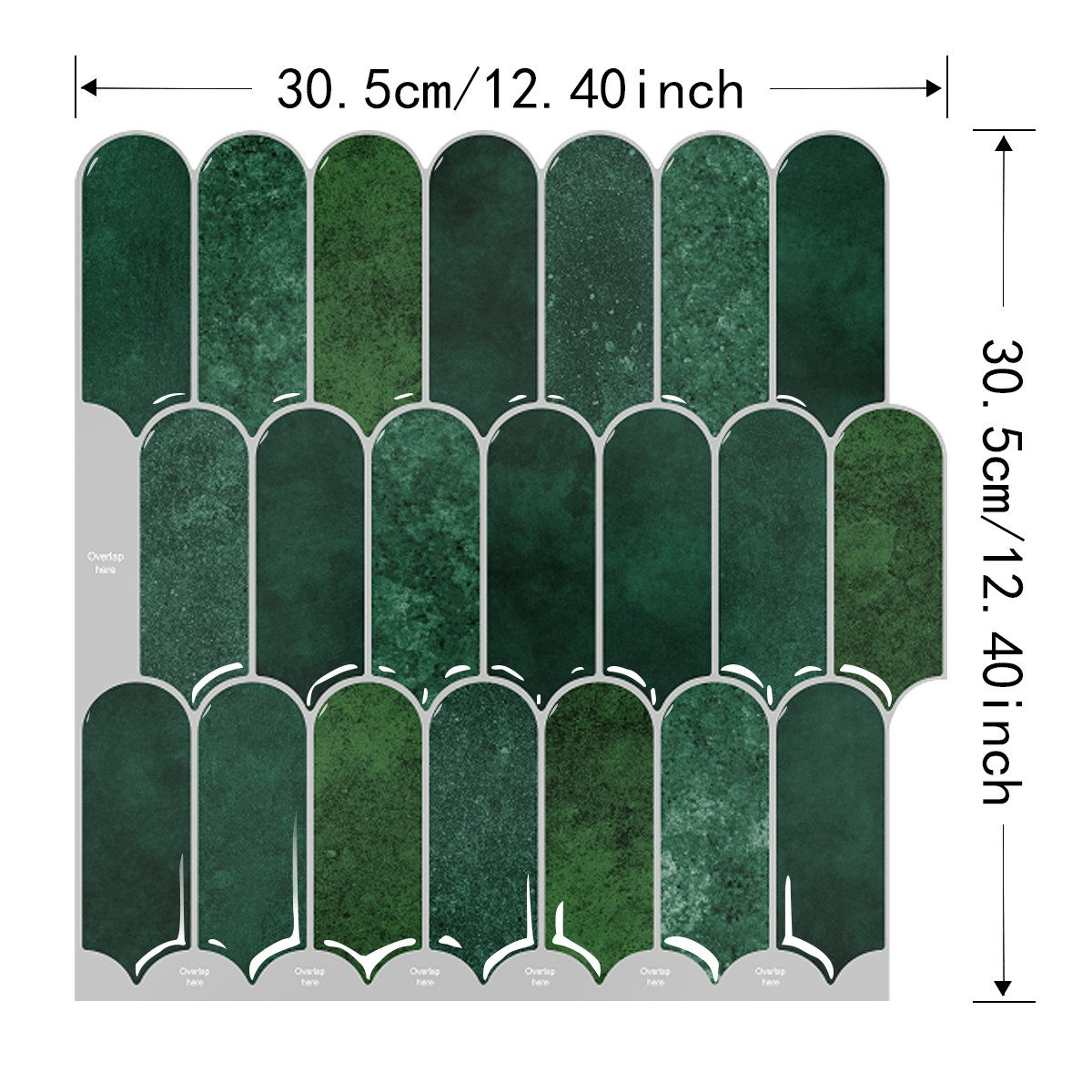 Coonoor Küchenrückwand Fliesenaufkleber Selbstklebend 30.5x30.5 cm günstig online kaufen