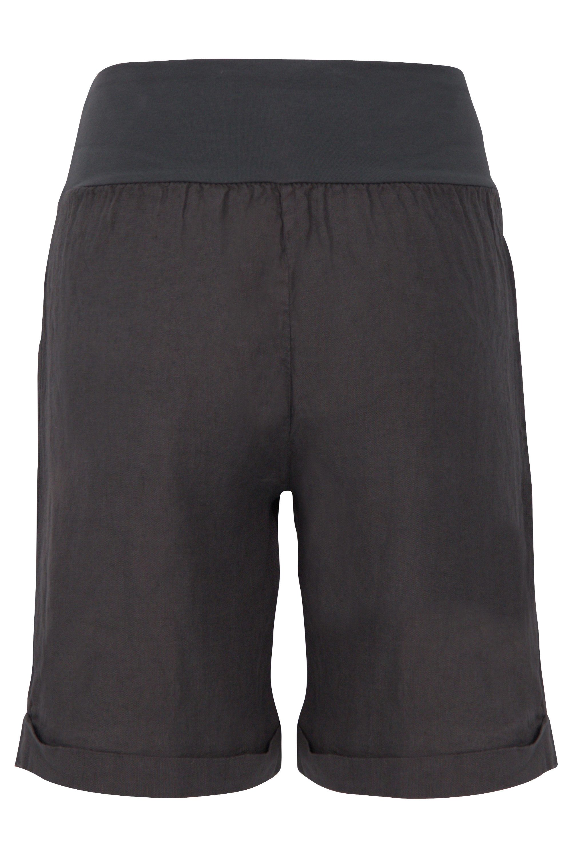 malito more than fashion Leinenhose malito Damen Bermuda aus Leinen, lässige kurze Hose, Shorts für den Bermuda aus Leinen