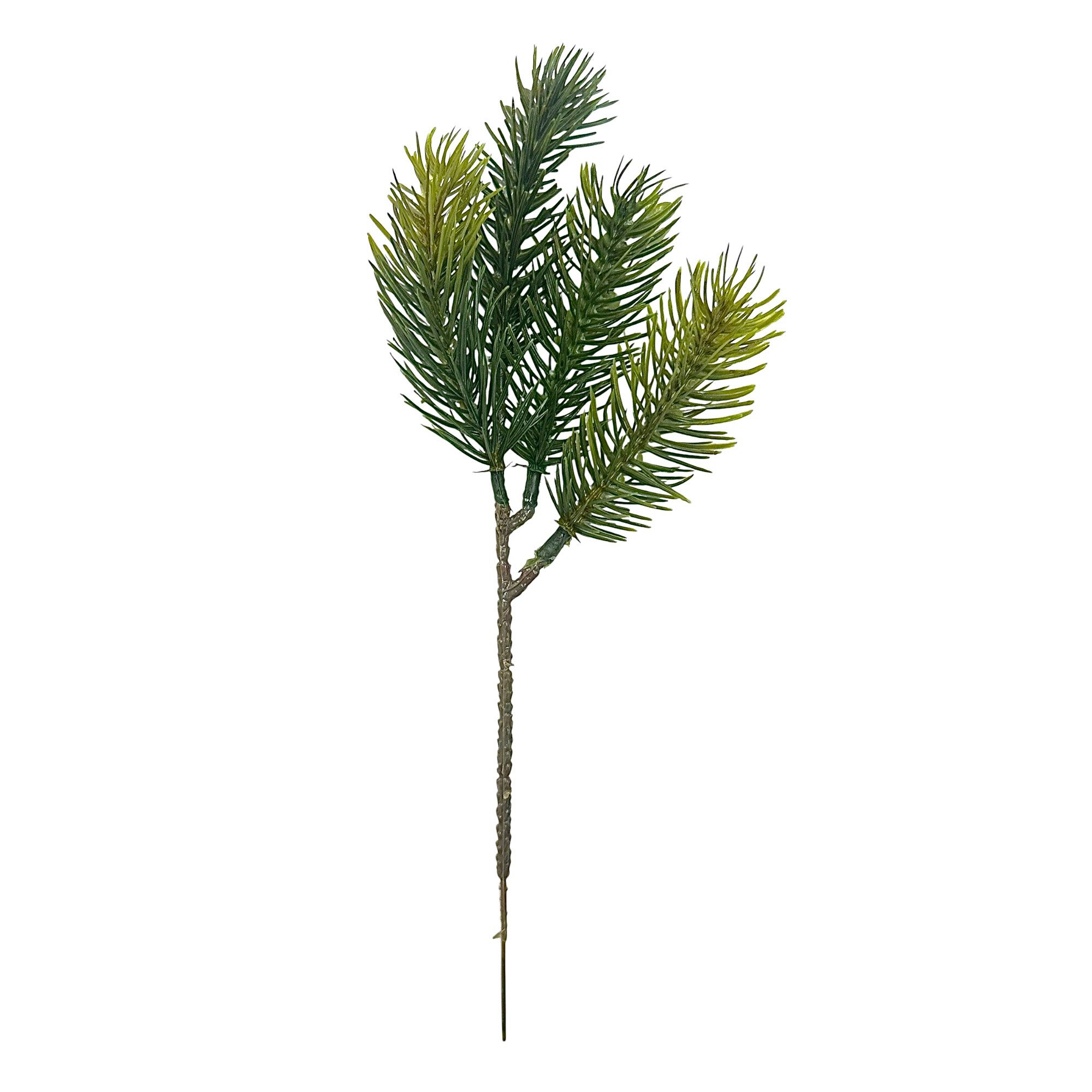 Kunstzweig Künstliche Tannenzweige mit 4 Trieben. Ca 23cm. SET mit 24 Stück., Gasper, Höhe 23.00 cm