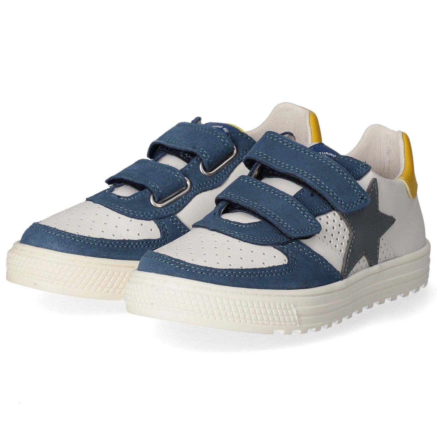 Naturino Sneaker Bambino In Pelle E Tessuto Tecnico, Chiusura A Doppio Strappo, Suola Gomma