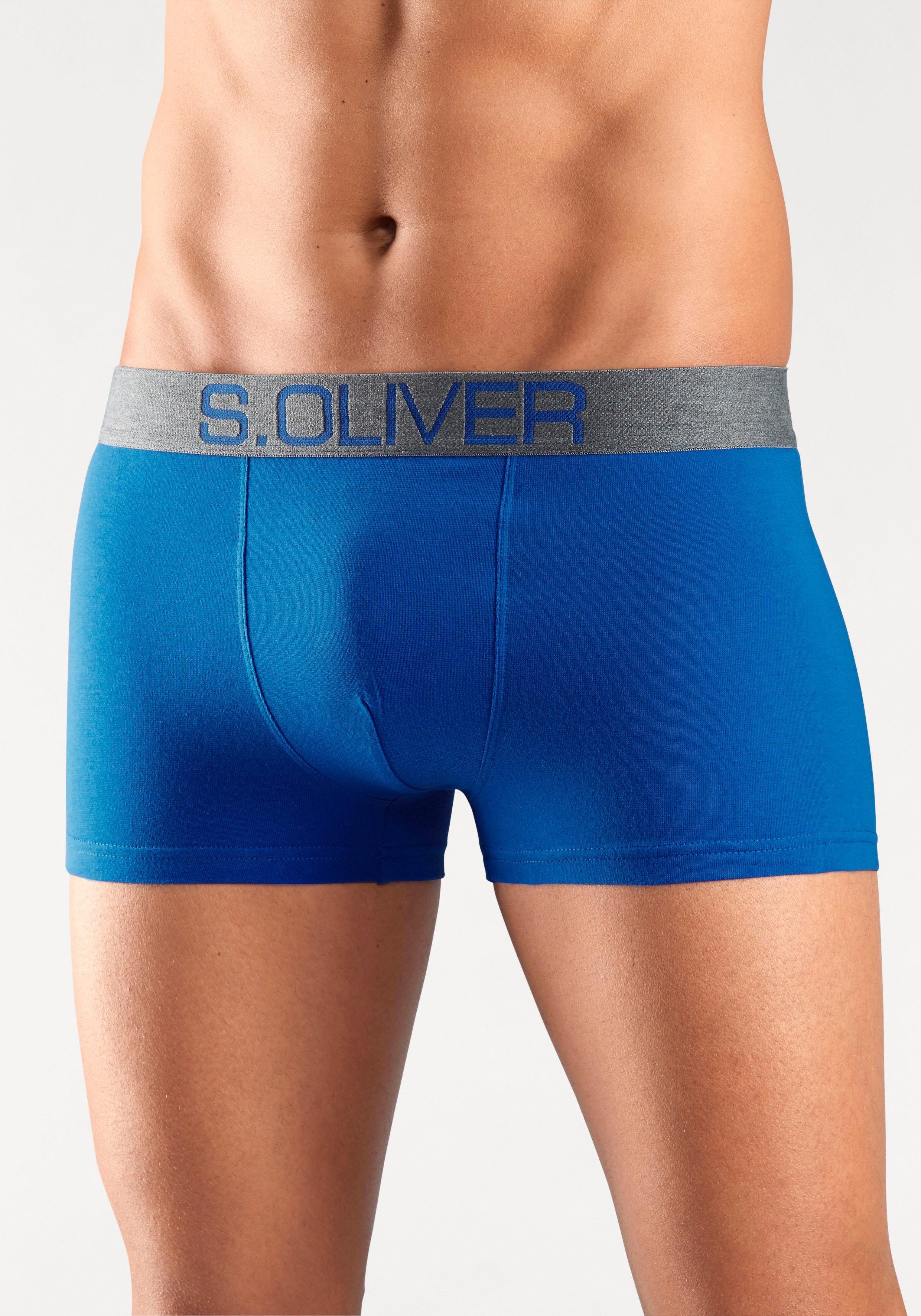 s.Oliver Boxer Boxershorts für Herren (Packung, 4-St) mit kontrastfarbenem Webbund – Bild 4 von 5