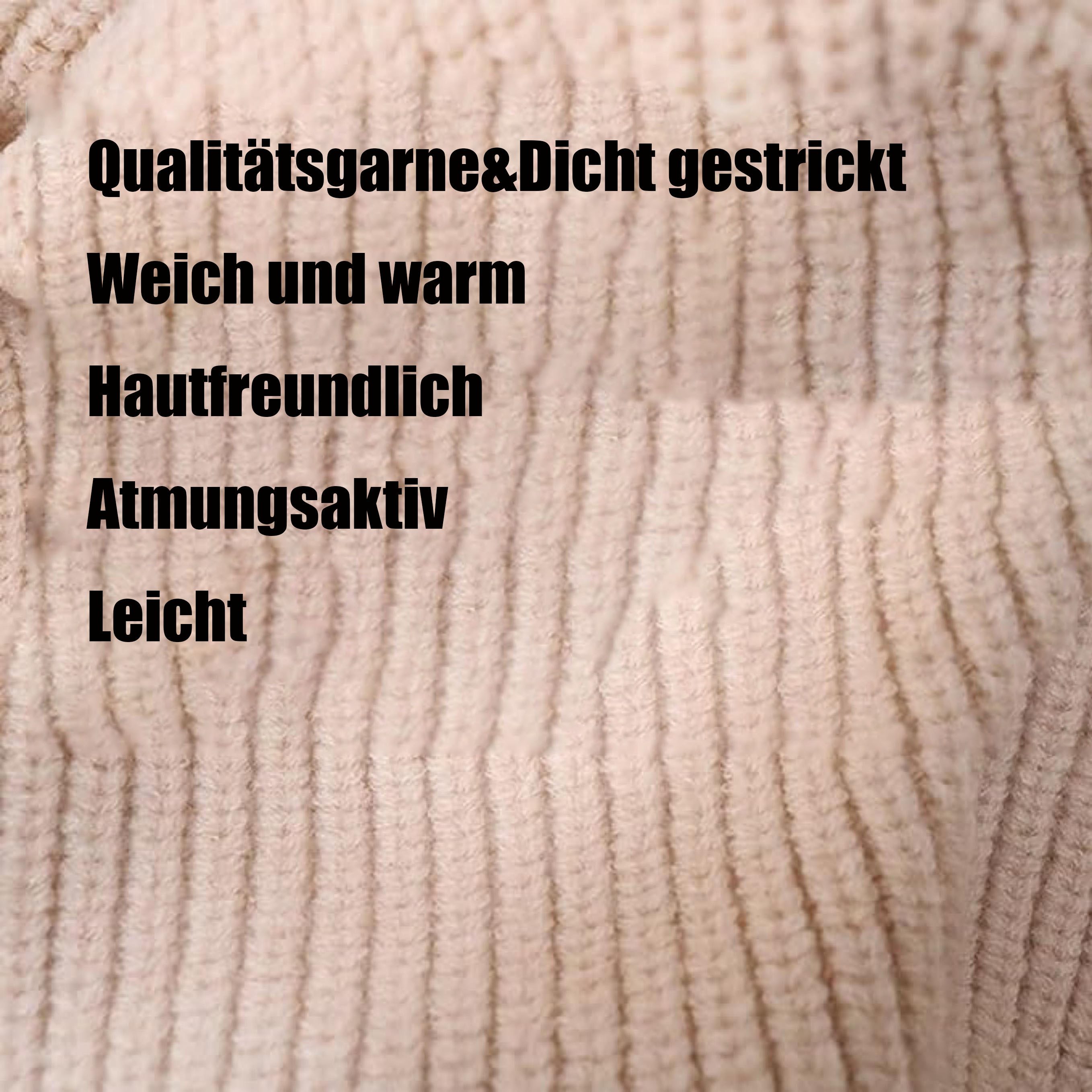Coonoor Strickmütze Mütze Damen Winter, Strickmützen Warme Kapuzen Schal