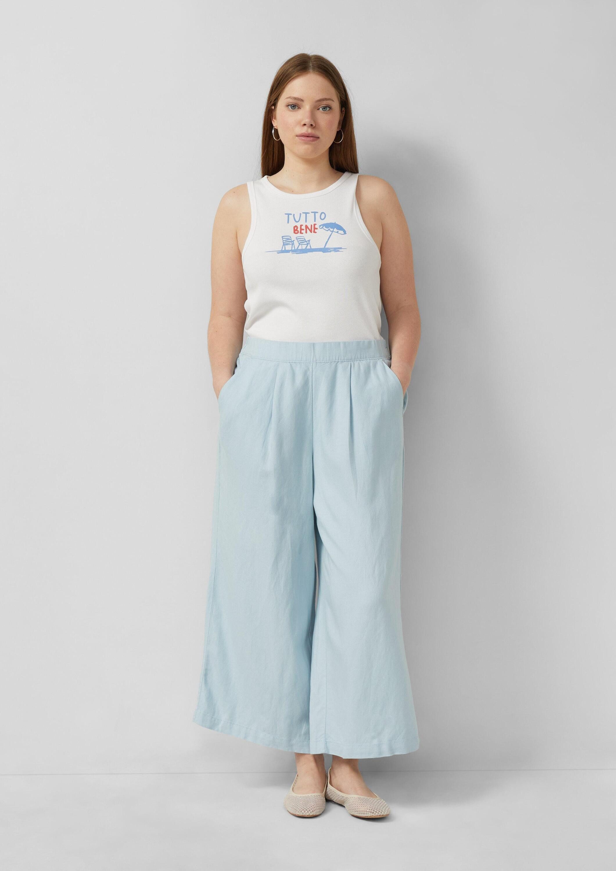 QS 7/8-Hose Hose Culotte aus Leinemix